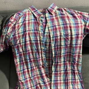 Uniqlo Linen Plaid Shirt size XL